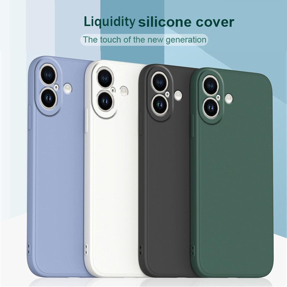 Iphone17 16 15 14 13 12 ProMax Pro Жидкий силикон Защитный чехол для телефона Аксессуары для телефона Роскошный ударопрочный ТПУ чехол