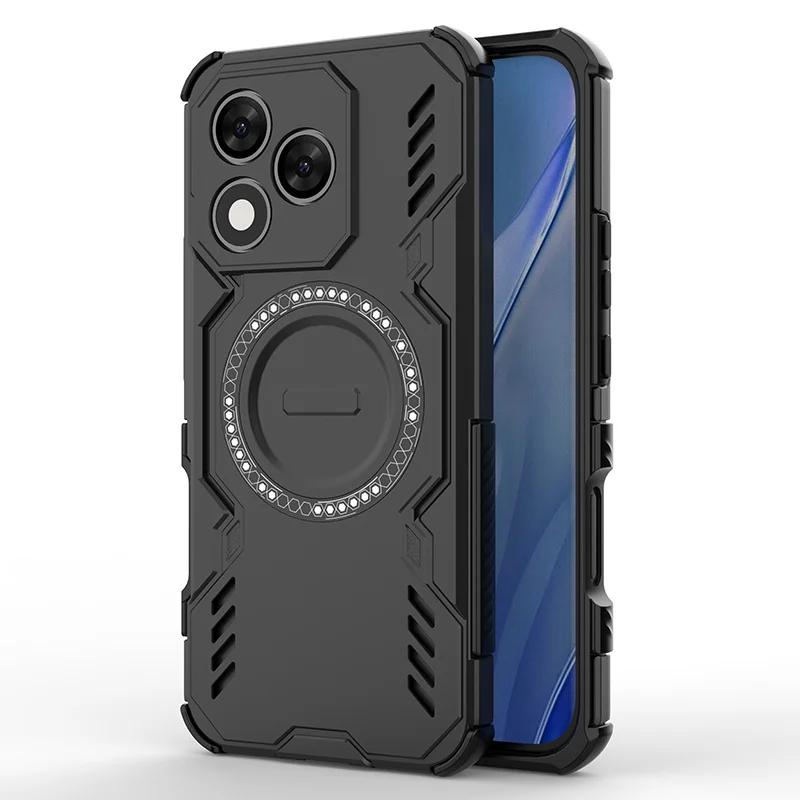 Новый чехол с защитой объектива и теплоотводом для Honor 400 Pro 400 Lite 5G, чехол с магнитной беспроводной зарядкой, Fundas Coque