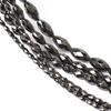 Natural Faceted Black Hematite Rice Shape Loose Beads for Jewelry Making 3x5/4x6/6x9/6x12/8x16mm