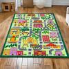 Ковер для детской комнаты, красочная карта города, игровой коврик, детские дороги, здания, парки, школа и забавные достопримечательности, развивающий ковер для игр на полу, мат
