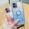 KADEM Чехол для Motorola Moto G72 5G с кольцом-подставкой, блестящий ТПУ чехол для телефона