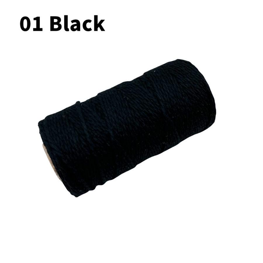 100 м/рулон 2 мм цветной хлопковый шнур макраме рождественский ручной работы плетеный канат гобелен ремесла свадебная лента DIY шнур домашний декор