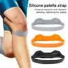 2 шт. Силиконовая лента для надколенника, стабилизатор сухожилия надколенника, наколенник для боли в колене и тендинита, поддерживающий ремень для колена для баскетбола, бега, фитнеса
