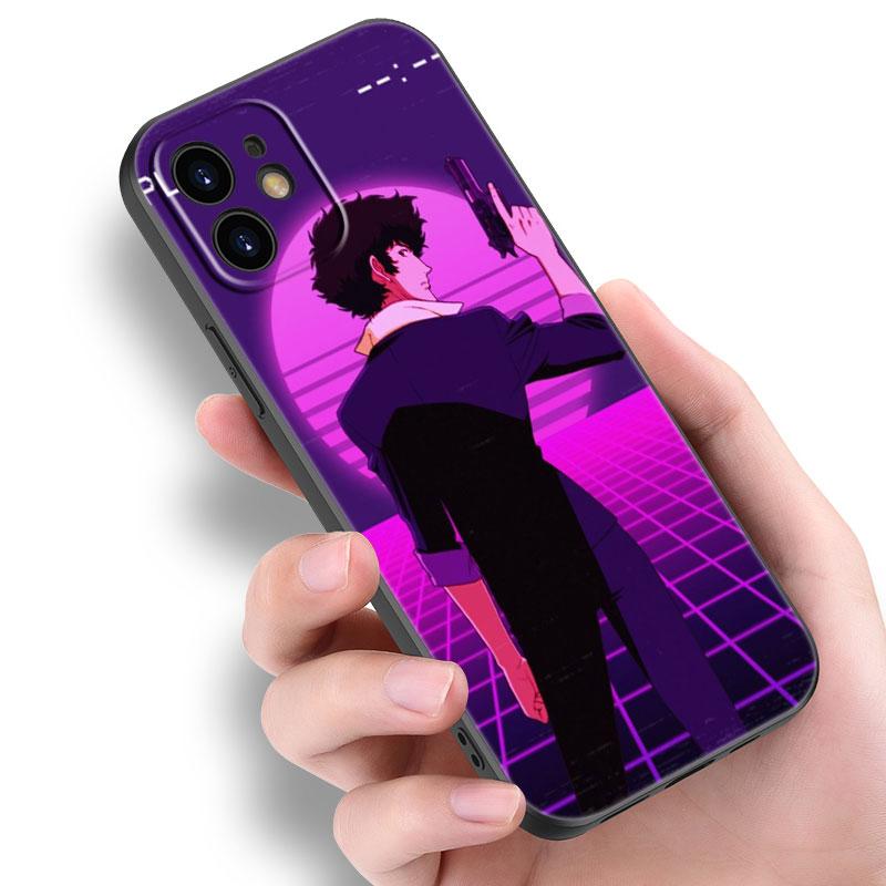 Чехол для телефона «Космический ковбой Бибоп» для Apple iPhone 14 13 12 Mini 11 Pro Max 7 8 XR X XS 7 8 Plus SE 2020 2022, черный мягкий чехол