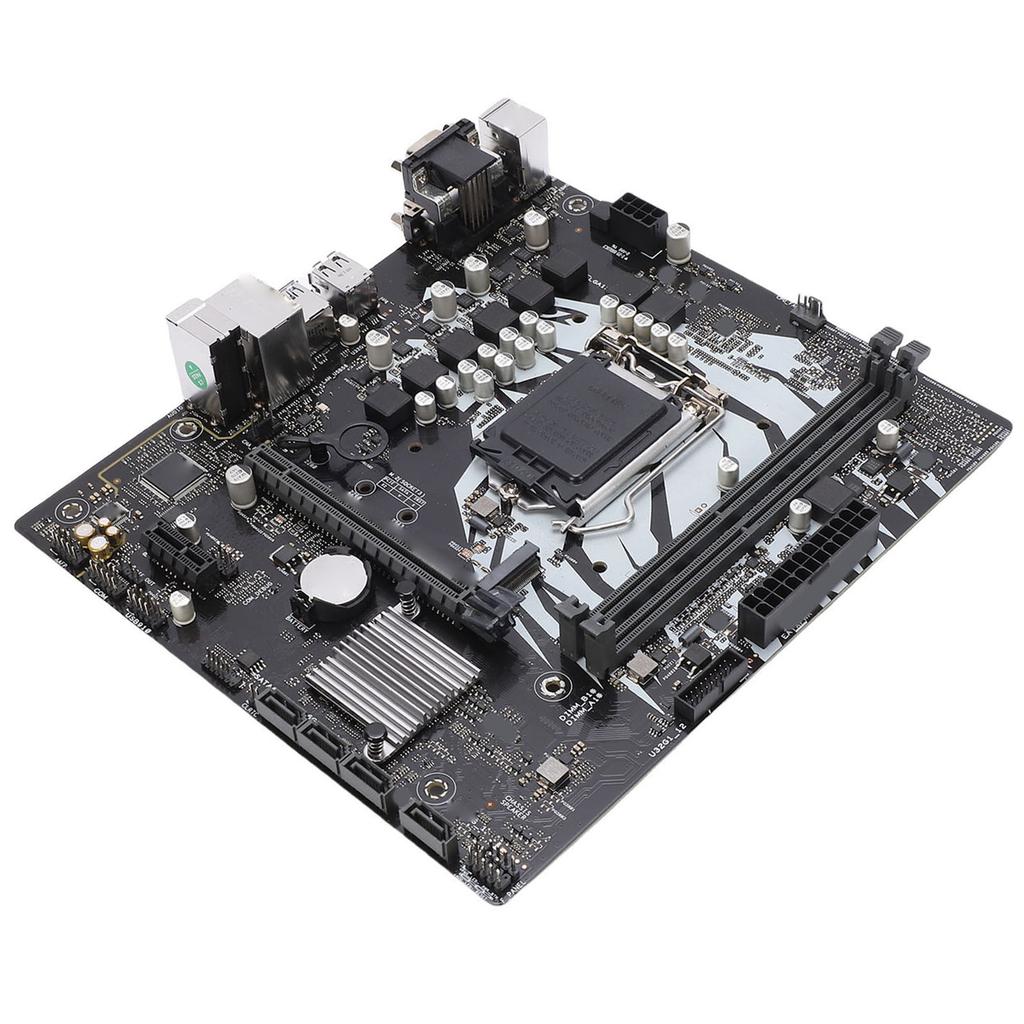 Материнская плата M.2 для компьютера Поддержка LGA 1200 DDR4 2933 2666 2400 2133 МГц Двухканальная Компьютерная Материнская плата с портами Serial ATA 3.0 RJ45 VGA