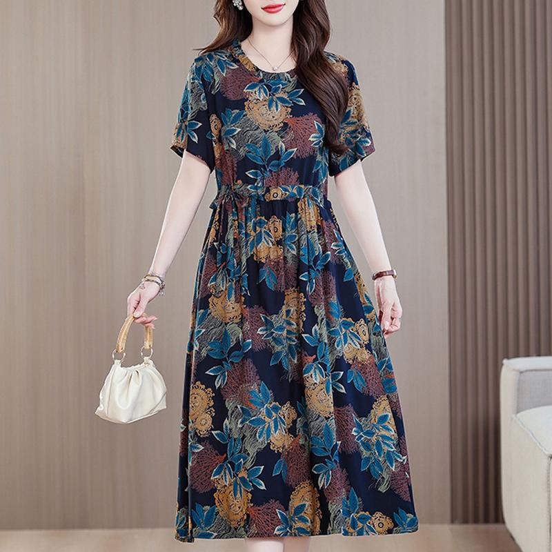 Элегантное летнее платье для женщин 2025 года, облегающее платье с коротким рукавом, повседневные платья больших размеров, винтажная одежда
