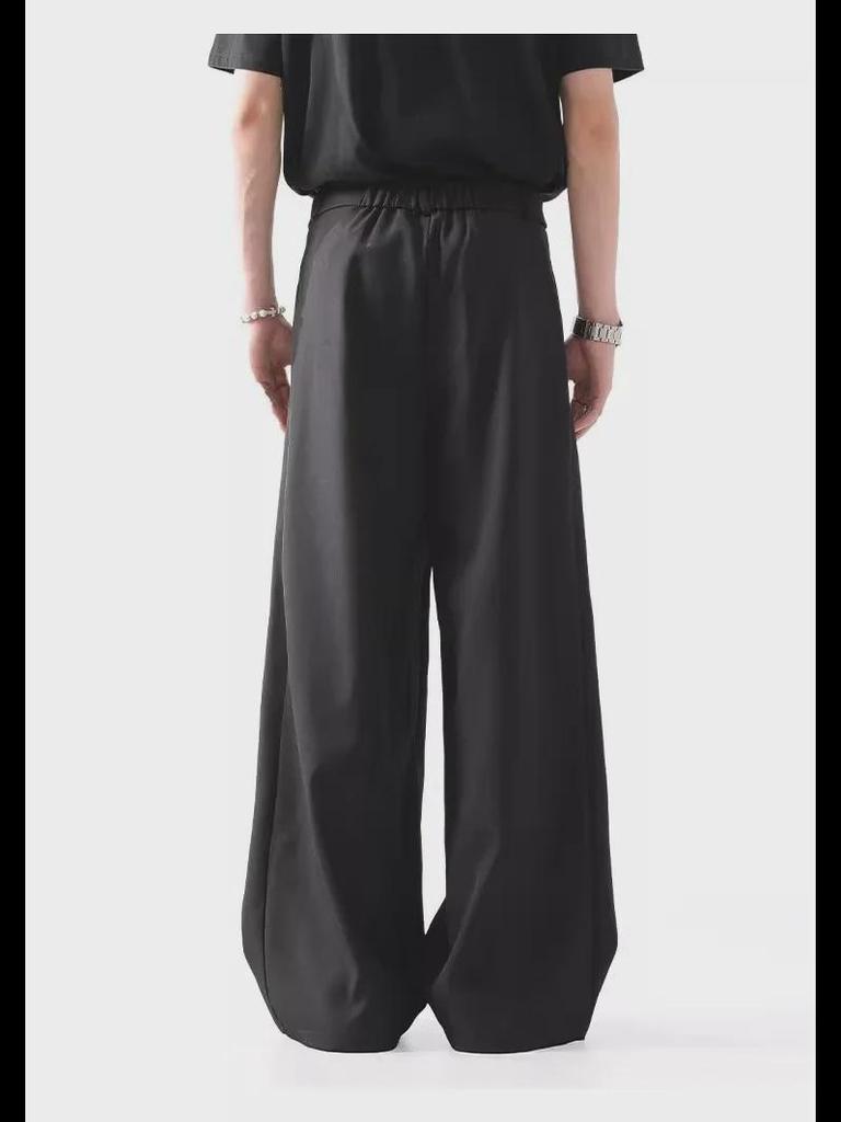 Мужские широкие черные брюки - Cleanfit, повседневные, профессиональные - коллекция весна/осень