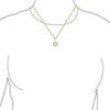 Traditional Hanukkah Star of David Pendant CZ 14K Gold Plated Sterling Bat Mitzvah for Women Teens Necklace Accent, & Silver, &
