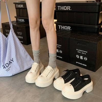 Весенние и осенние цветные туфли на высоком каблуке с толстой подошвой 2024 года, повседневные, для поездок на работу, на мягкой подошве, модные женские туфли