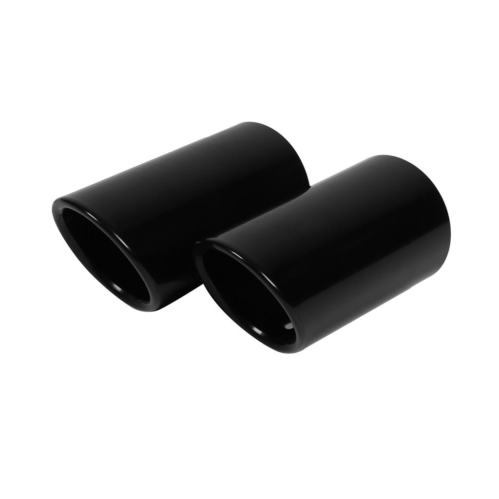 2 buc. Vârf de Eșapament Negru Lucios Oțel Inoxidabil Gât de Eșapament Modificare Auto Înlocuire pentru A4 B8 Q5