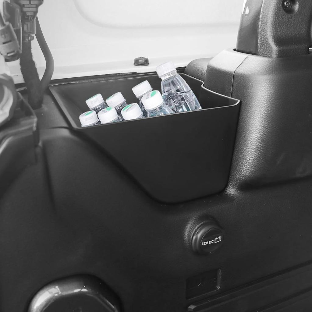 YOCTM Trunk Side Storage Box for Jeep Wrangler JL Doors Trunk Side Storage Tail Storage Small Item Interior Custom Parts 2/4 (2024-2025) - Box, Box,