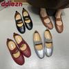 Fashion Fashion Round Toe Ladies Flats With Shoes Female Elastic Band Footwear Shallow Women Mary Janes Flats Slip On Shoes