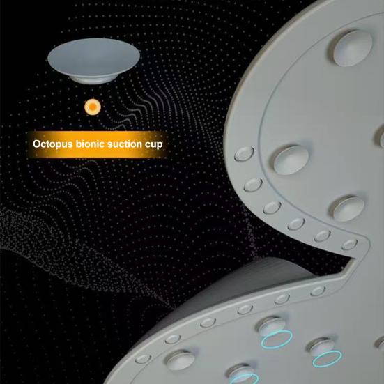 Rabbit Bathroom Shower Anti Slip Mat Foot Scrubber Back Scrubber Circular Massage Mat Silicone Foot Mat