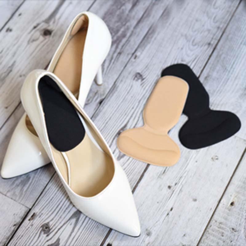 3 пары полустелек для женщин, высокие каблуки, облегчение боли в пятке, вкладыши, наклейки для спины, подушечки, защита для ног