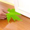 Green Maple Leaf Door Stopper Wedge 3D Printed Simulation Leaf Model Windproof Anti-collision Carpet
