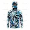 Quick-Dry Fishing Shirt With Hood Face Cover Bamboo Fiber Long Sleeve UV Protection Top Fly Outdoor Angling
