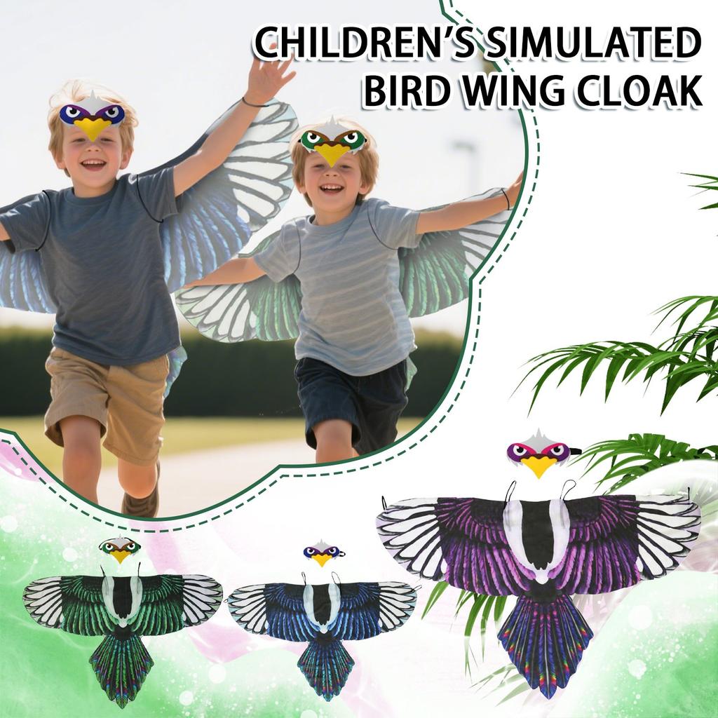 Плащ Мягкий и Гибкий Головной Убор Косплей Костюм Вечеринка и Наряды COSplay Украшенный Птичий Плащ