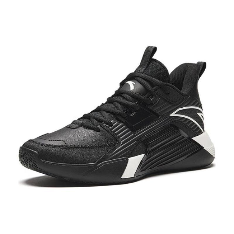 Anta Speedy 3 Прочные Дышащие Баскетбольные Кроссовки Средней Высоты Мужские Черные Кроссовки 112341604-3