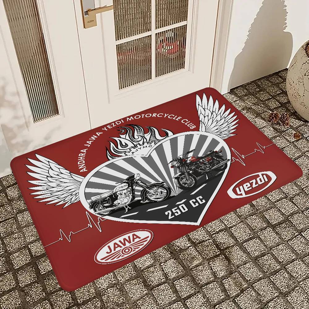 J-JAWAS Logo Floor Mat Rectangle Anti-slip Home Soft Badmat Front Door Indoor Outdoor Mat Welcome Doormat