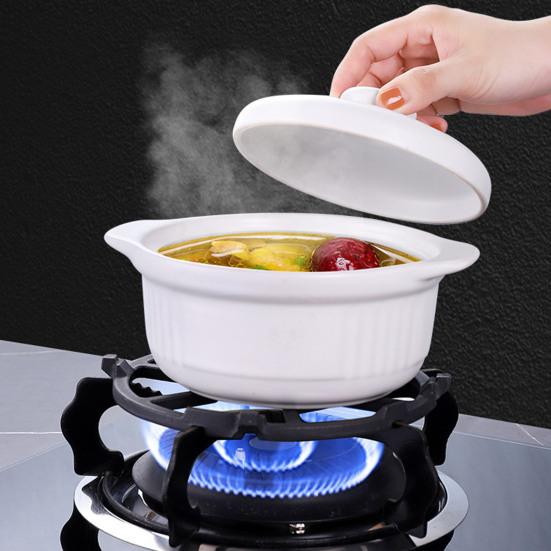 Подставка для газовой плиты, прочный стабилизатор из углеродистой стали для воков, нескользящая подставка для плиты, универсальная подставка для горелки