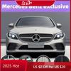 CDW1 Для эмблемы звезды Mercedes Benz на переднюю решетку для Mercedes Benz W205 W212 W213 W204 W166 CLA W253 GLK Автомобиль Белый Синий и Светодиод