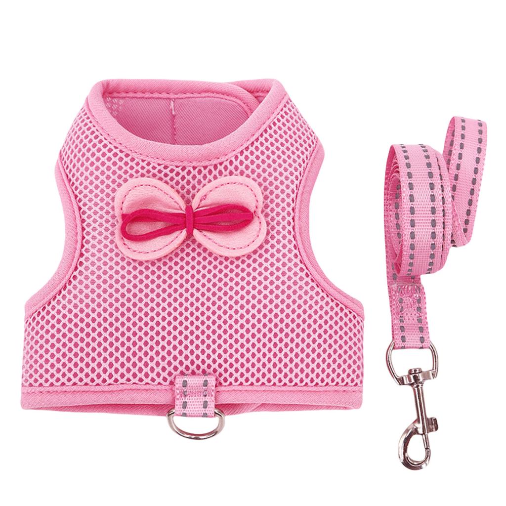 Breathable Mesh Harness and Leash Set for Rabbits Ferrets with Adjustable Size for Various Season Small Animal Supply