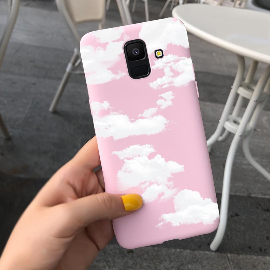 Для Samsung Galaxy A6 2018 Чехол SM-A600F Милый Подсолнух Астронавт Чехол для Телефона Для Samsung A6 Plus 2018 A6Plus A6+ SM-A605F Coque