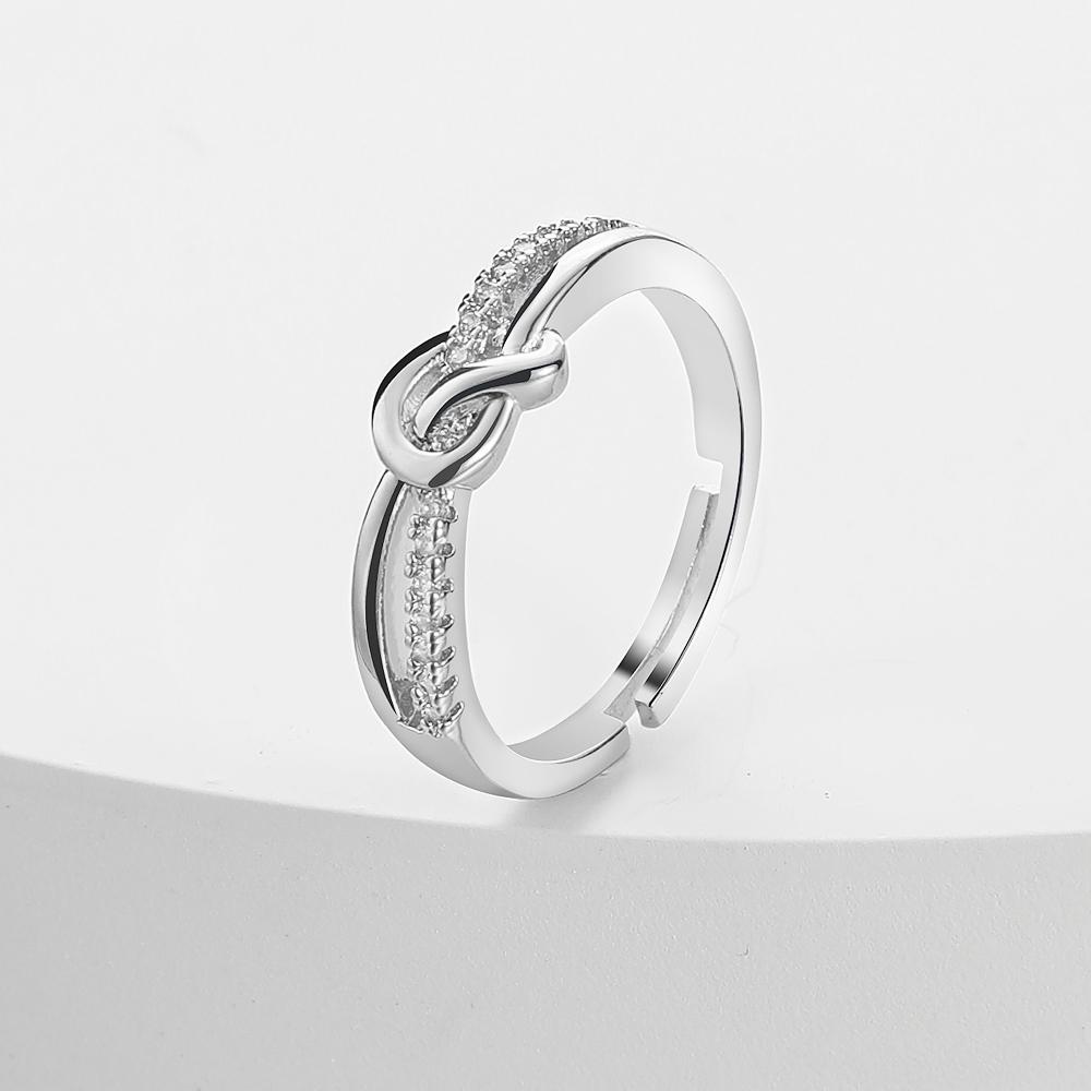 1999 Новая мода для девочек, кольцо для подруги, открытое кольцо, кольцо с гравировкой, кольцо с узлом, изысканные ювелирные изделия, комплект для пары, кольцо