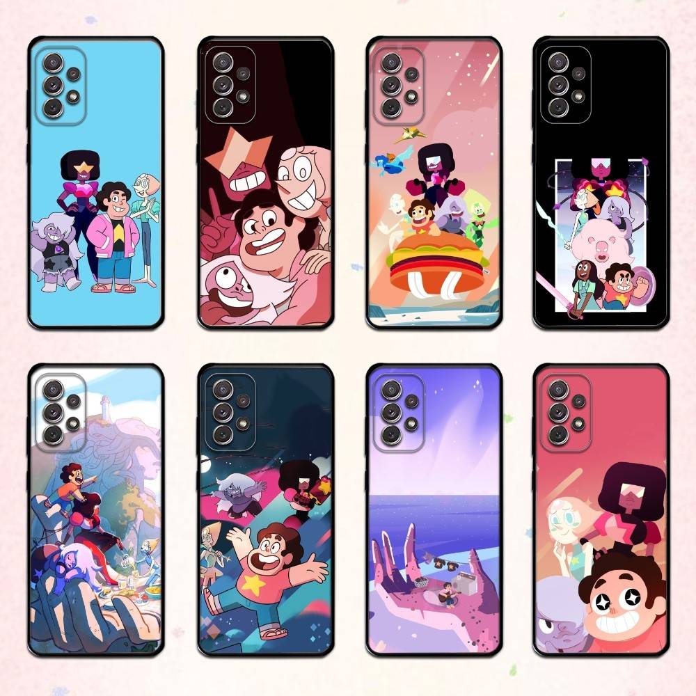 LGBTQ S-Steven U-Universe Phone Case For Samsung S 25,24,23,22,30,21,10,9,Ultra,Plus,Lite,FE,4,5 G Soft Black Case