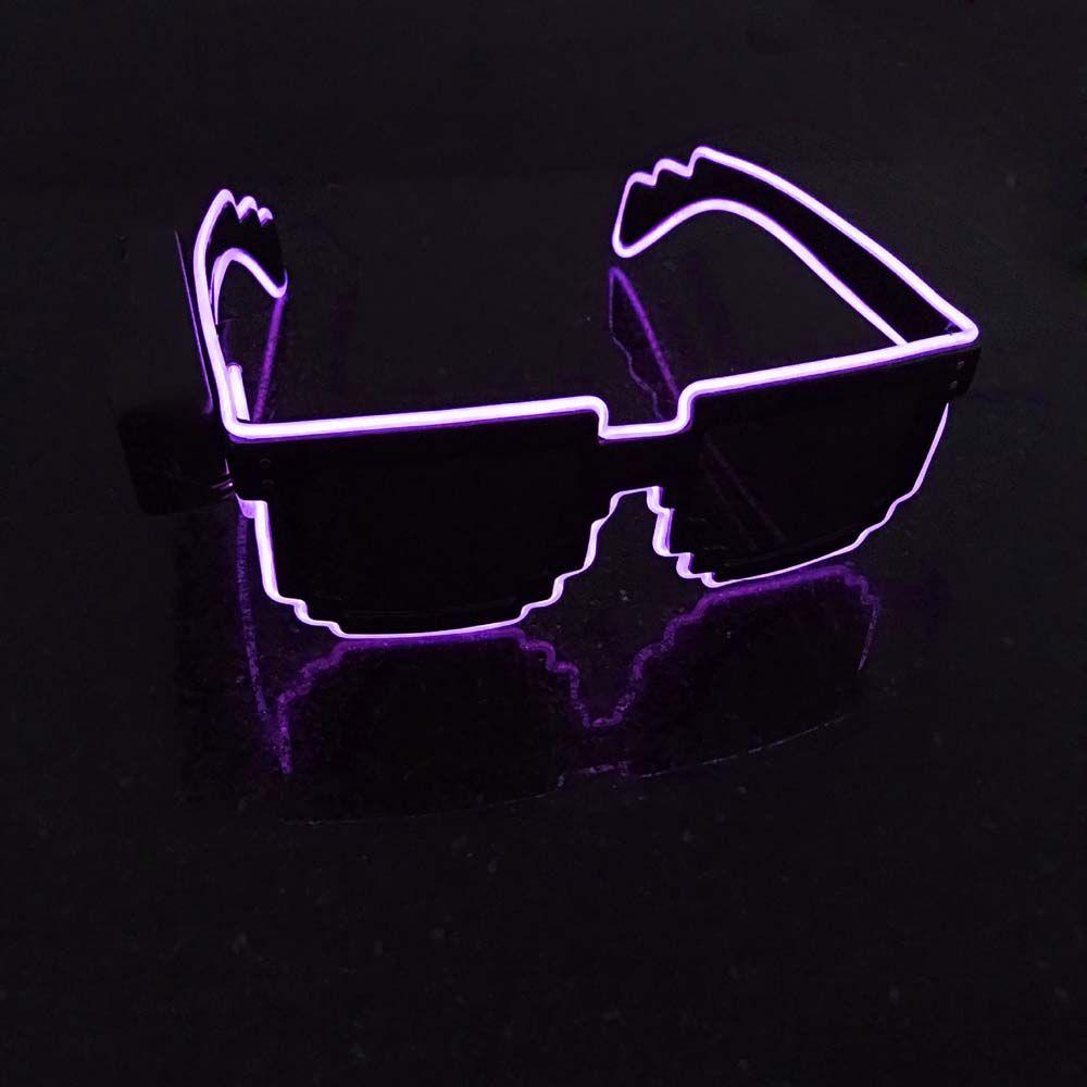 Bar Supplies Glowing Led Light Up Glasses LED Luminous Glasses Glowing Sunglasses Mosaic Glasses