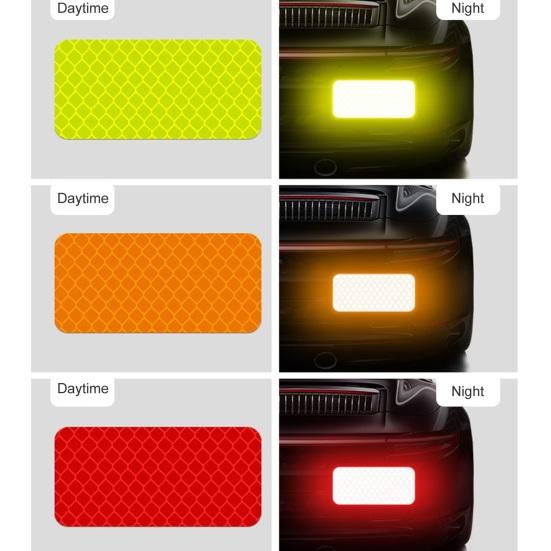 10 шт. светоотражающие наклейки для автомобиля водонепроницаемые устойчивые к УФ-излучению самоклеящиеся с сильной липкостью для ночной видимости