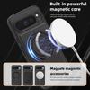 Магнитная подставка Yashi 360 для Google Pixel 9A Кожаный защитный чехол - Модель 10ProXL