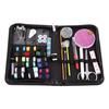Portable Sewing Kit, PU Lther Case with Essential Tools Including Thrds Needles Scissors and Msuring Tape, Travel Home Craft Clothes Repair