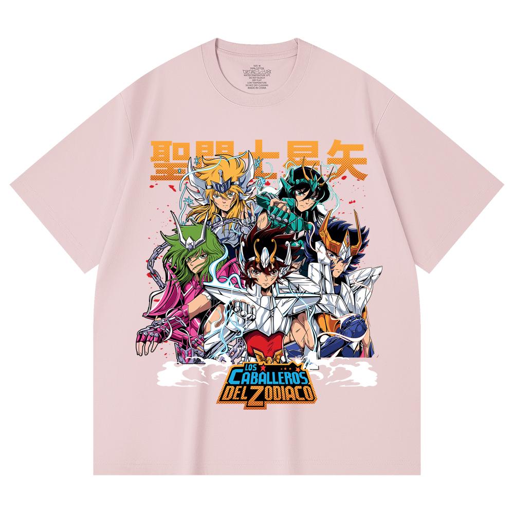 Унисекс футболка из 100% хлопка плотностью 230 г/м² с принтом Saint Seiya V1