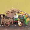 Японская осенняя сцена урожая Украшение ZAKKA Мода Игра Подарок Пугало Игрушка-кошка Сделай сам Изделие из смолы Маленькое украшение