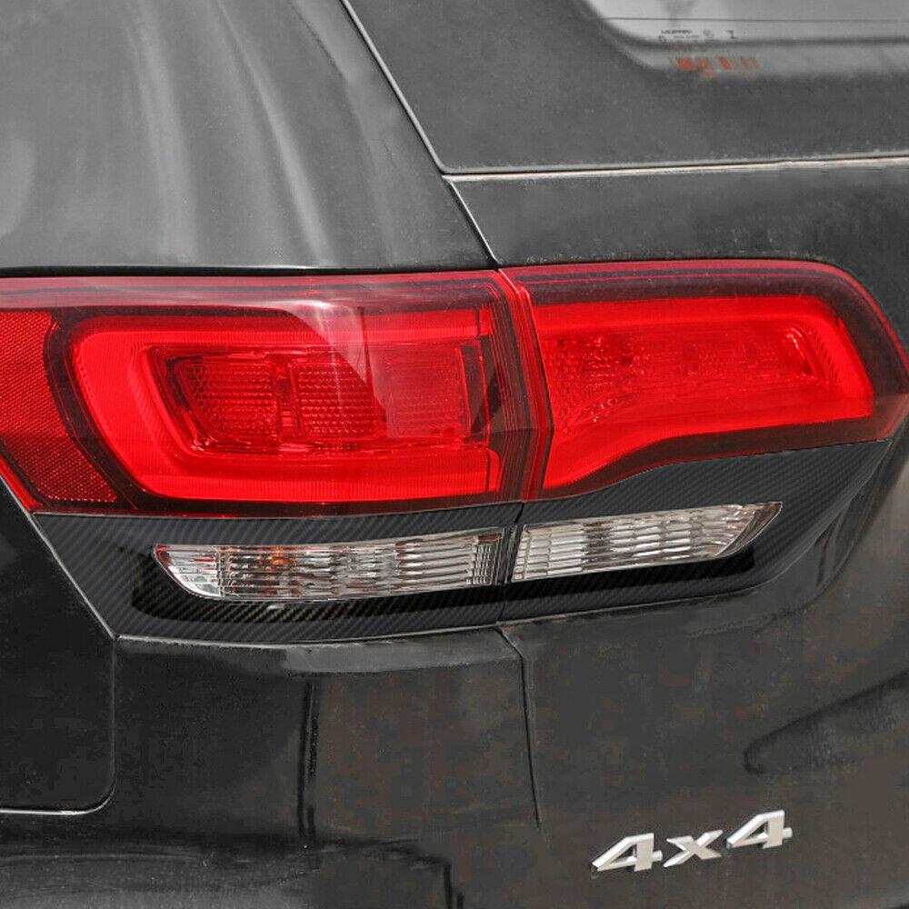 4 шт. Автомобильная фара отделка полосы глянцевая черная задняя фара отделка рамка комплект для Jeep Grand Cherokee 2014-2024