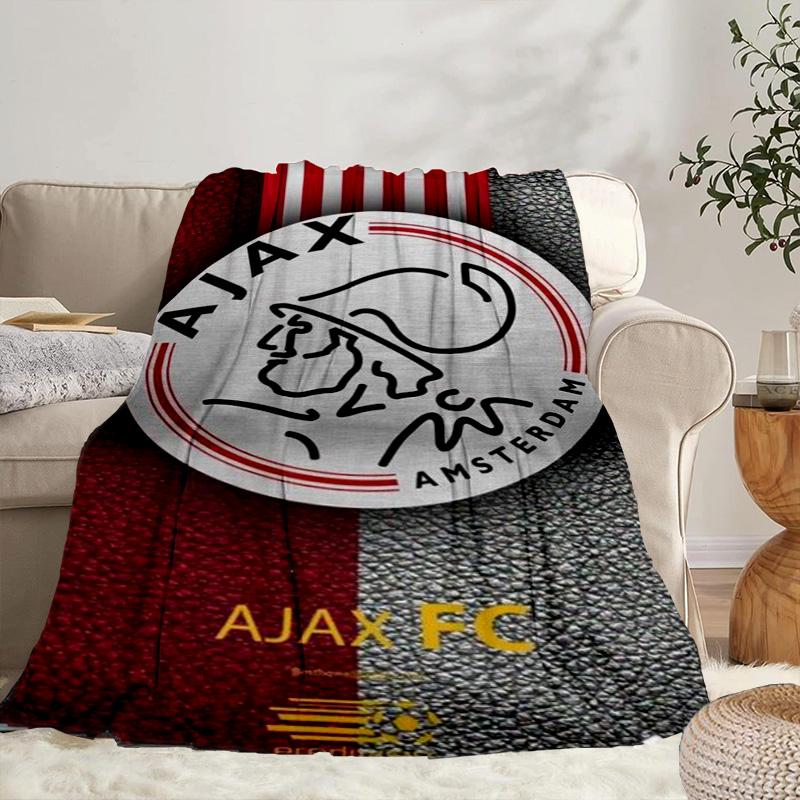 AFC Ajax Emblem Design Portable Blanket/Soft Blanket Bedding Blanket Suitable for Travel Camping Living Rooms Offices Sofas Fan Gifts