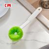 Nonstick Pan Scrubber With Pp Handle And Sponge For Dishwashing Tool