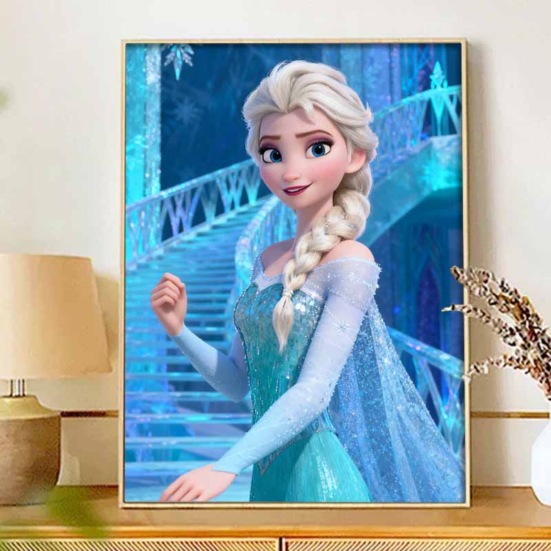 Disney 5d алмазная живопись Эльза Холодное сердце алмазная живопись сделай сам ручная работа наклейка подарок, картина для украшения дома