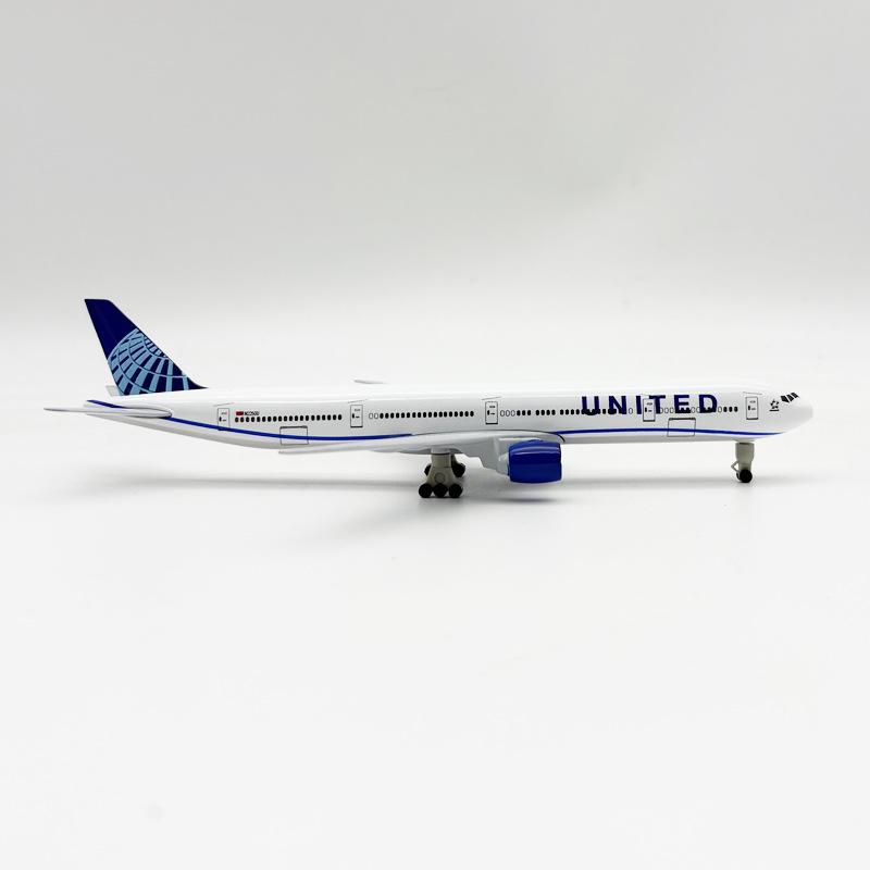 20СМ Игрушечные Самолеты 777 B777 United Airlines Металлический Сплав Модель Самолета Самолет С Шасси Для Детей Реплика Коллекционная