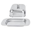 Stainless Steel Cheese Box Container With Cover Handle Metal Cheese Tray  Daily Dessert Serving