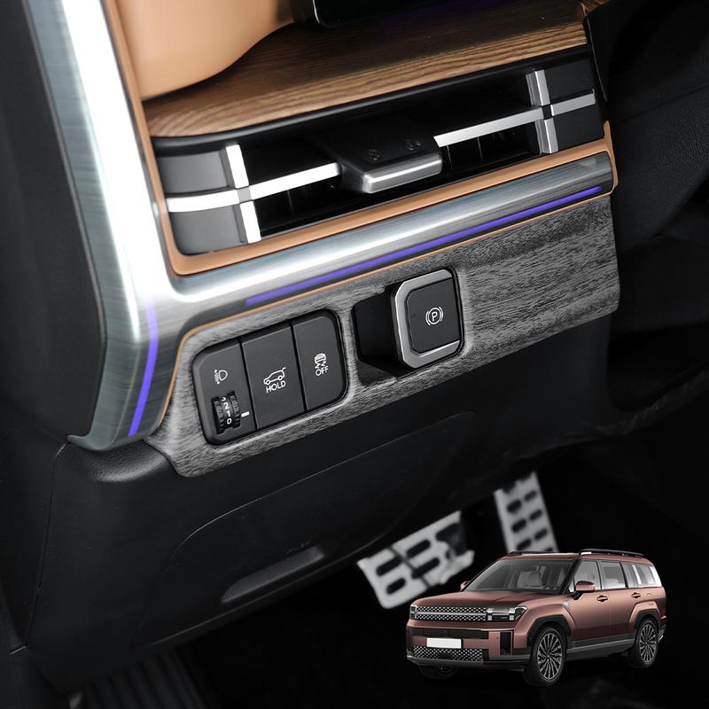 1 шт. Аксессуар для интерьера автомобиля Для Hyundai Santa Fe MX5 2024 2025 LHD RHD Панель переключателя регулировки фар Рамка Защитная крышка