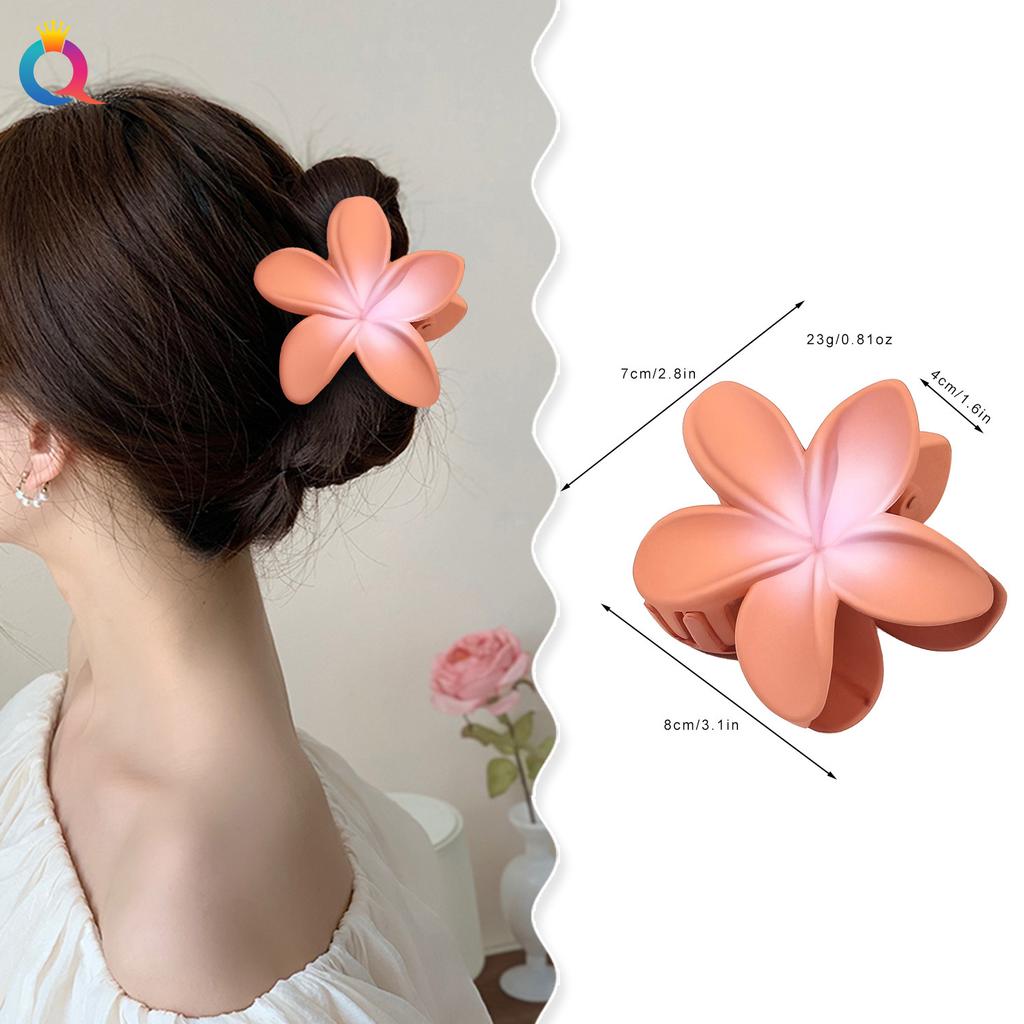 Fashion Bauhinia Egg Flower Hair Clip Back Head Bun Grab Clip Shark Hair Clip Accessories