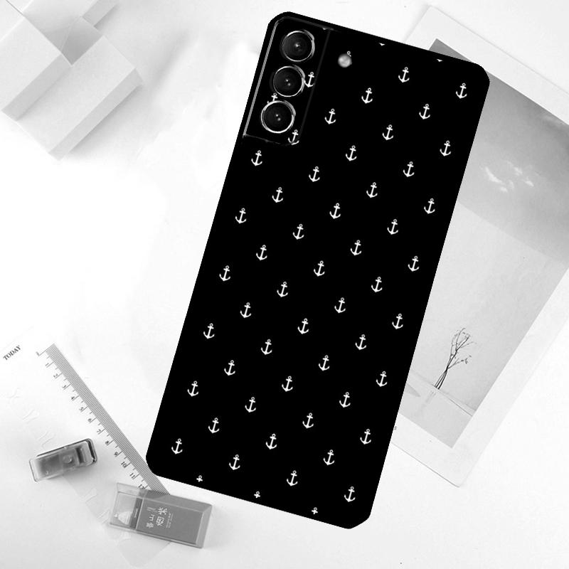 Anchor Boat Phone Case For Samsung Galaxy S24 FE S23 Ultra S21 S22 S25 S26 Ultra S10 Plus S20 FE Cover