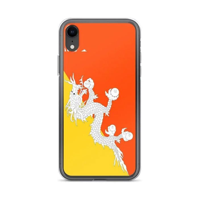 Coque Téléphone - Bhoutan - iPhone XR - Souple - Protection complète - Design multicolore