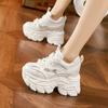 Женские кроссовки «папины кроссовки» весна 2025 новые маффины толстая подошва внутренняя высота увеличение женская обувь модная универсальная спортивная и повседневная обувь