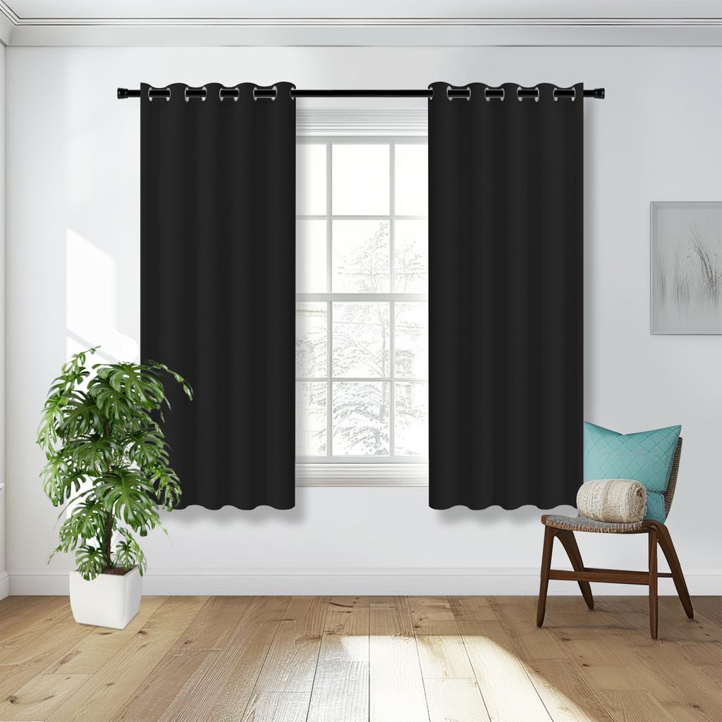 1/2 шт. люверсы затемняющие шторы супер мягкий свет теплоизоляционная драпировочная панель для спальни гостиная офис окно серый черный