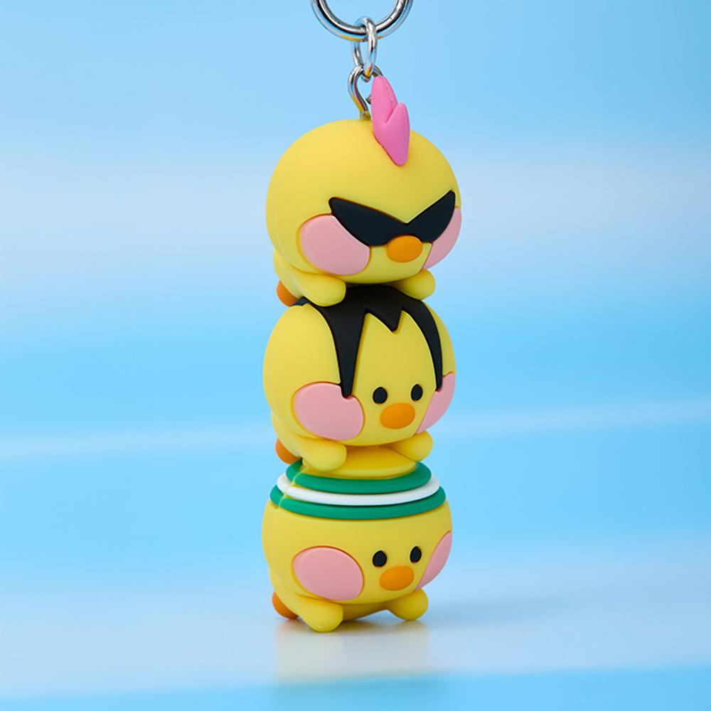 Line Friends Minini World Sallini Playful Figure Keyring