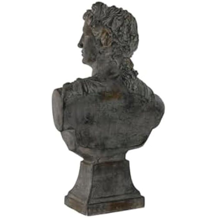 Decorative Figurine - HOME ESPRIT - Grey Bust - 36 X 18 X 58.5 Cm - Contemporary Style - Modern Design
