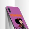 Для Samsung A20e A40 A50 A70 A10s A10 A20s Note 20 Ultra 10 A30 A91 A01 A03 A42 5G M51 A02 Черный Mafalda Girl Phone Funda